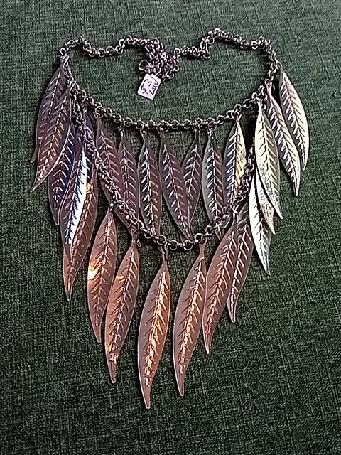 Silver  Leaf necklace