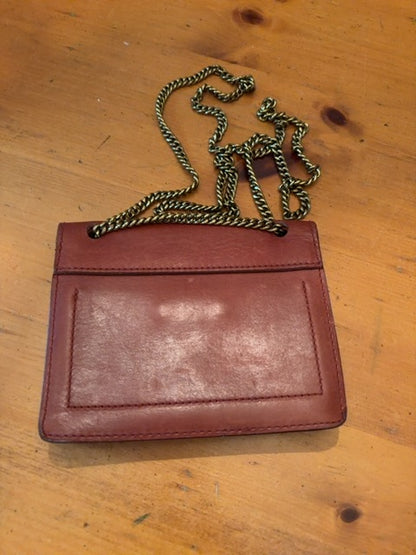 Madewell, English saddle, brown leather bag