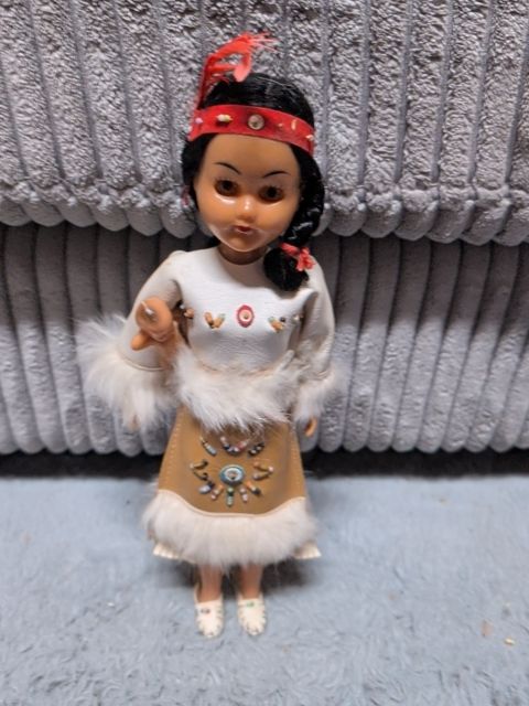 Native America Doll w/Baby, 11.5"