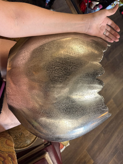 Huge Size Silver Shark-Bite Vase