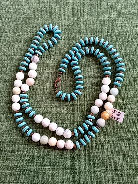 Blue  Faux-Turquoise necklace