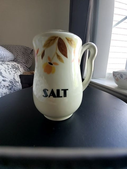 Autumn leaf Halls superior china Salt and pepper