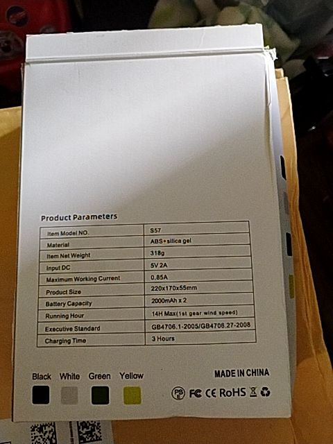 Black/White box Jofunbeau S57 2023 Latest Fashion Neck Fan