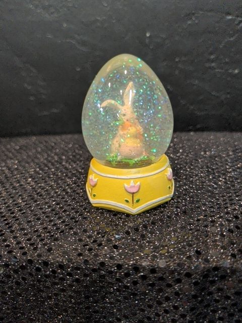 Bunny & Chick in an egg globe