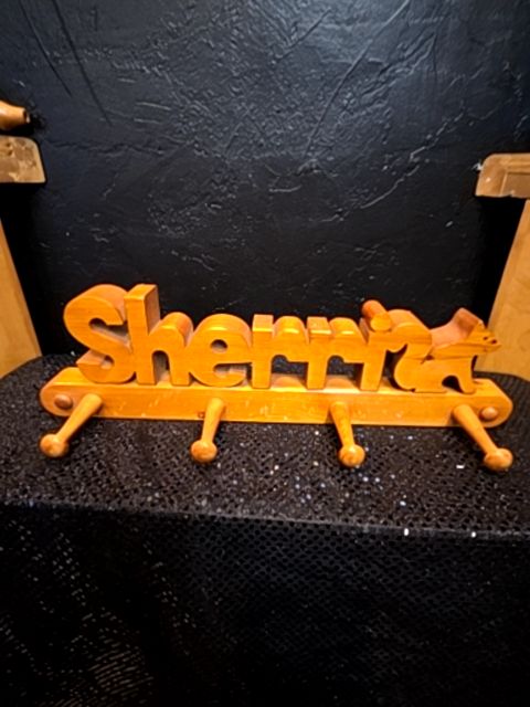 Sherri Nameplate Wood