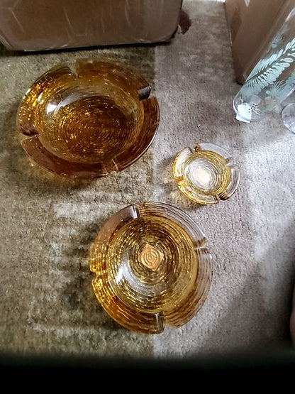 Anchor Hocking Sereno pattern Amber
