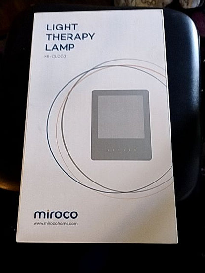 White Miroco Light Therapy Lamp