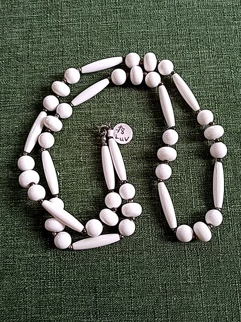 White  Vintage beaded necklace