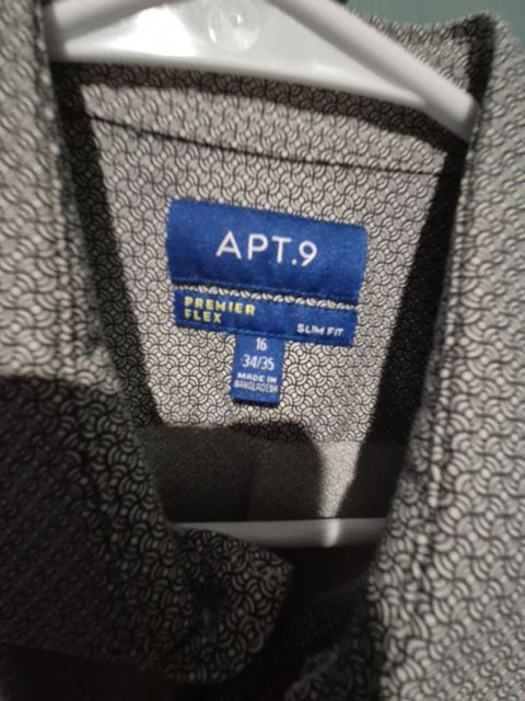 Apt. 9 Premier Flex Dress Shirt, 16  34/35 Slim Fit