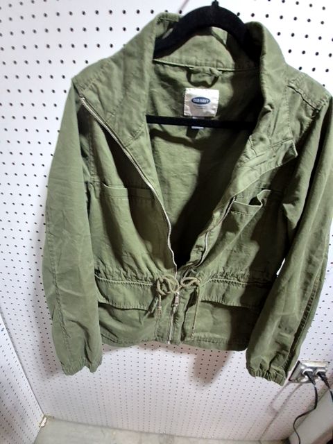 Olive Old Navy Military Style Jacket, M