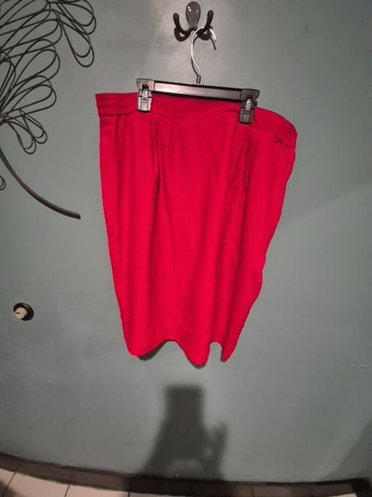 Red  Mid Length Skirt, 18