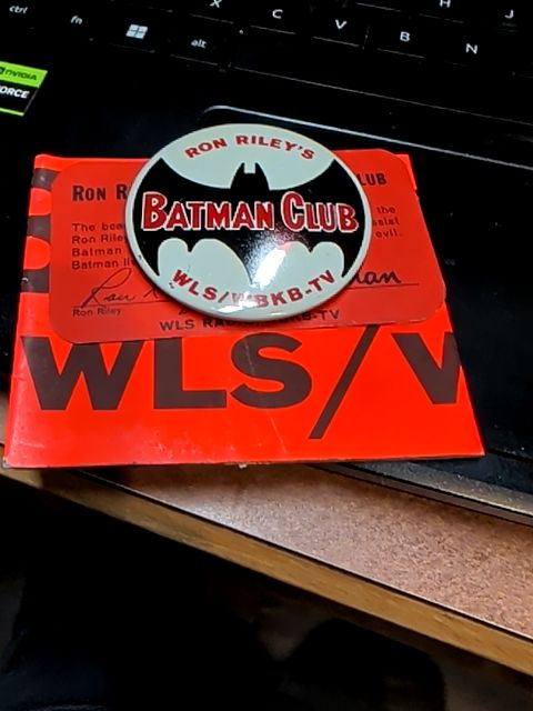 Ron Riley's Batman Club pin