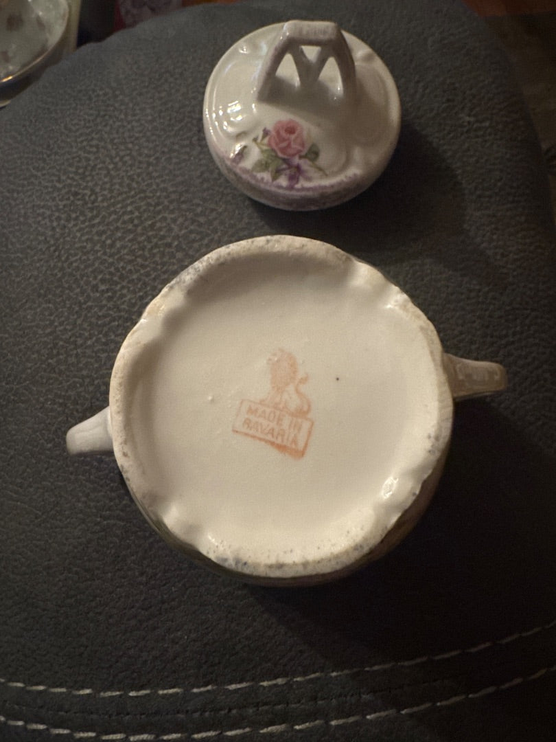 Made in Bavaria Rose Sugar Bowl
