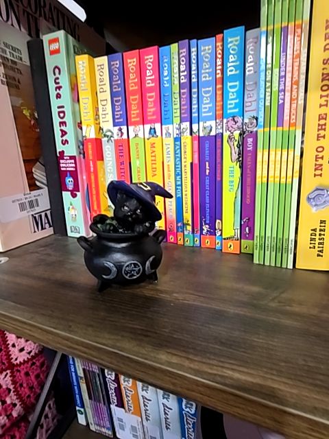 Black Cat in Cauldron