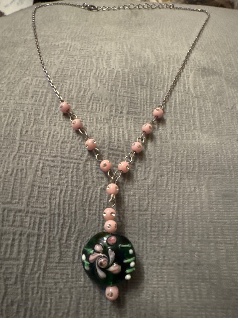 Silver, black, pink Unknown Jewelry