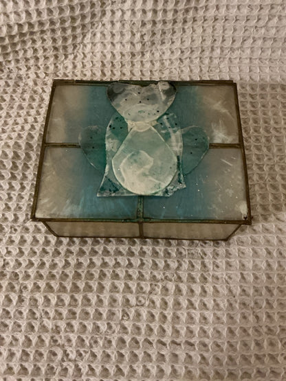 cream Unknown Capital Shell Frog Trinket Box, 2.75”