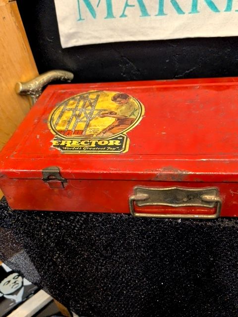 Vintage THE NEW ERECTOR Set A.C. Gilbert Co. W/Original Case