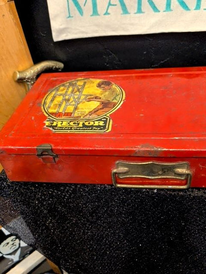 Vintage THE NEW ERECTOR Set A.C. Gilbert Co. W/Original Case