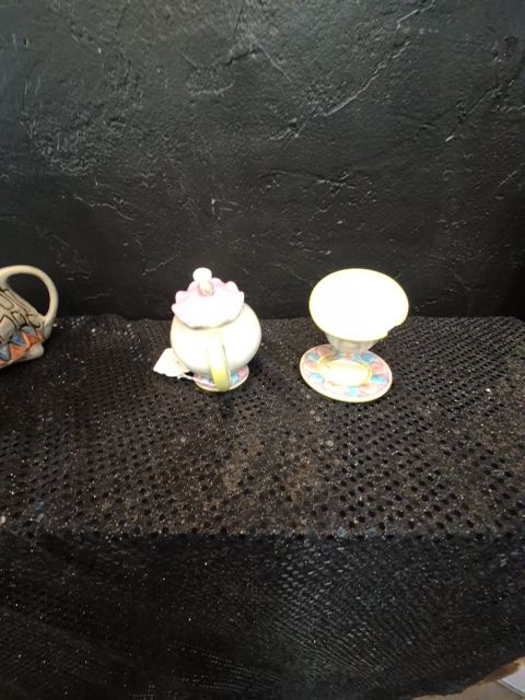 Disney Mrs. Potts & Chip Teacup Ceramic Figures