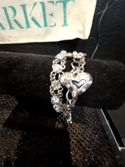 Silver  Charm Bracelet, 8"