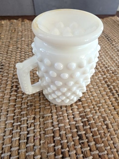 Vintage Hob knob creamer tiny, 3" tall