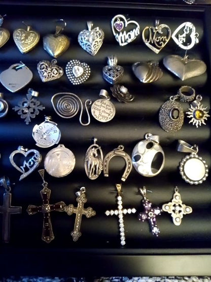 Sterling silver fine jewelry pendants