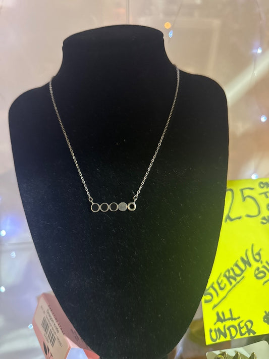 Sterling bar necklace