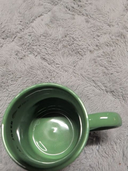Green Cha! Cha! 1999 Rainforest Cafe Mug, 4" x 4.5"