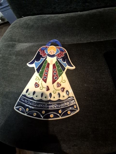 Angel Hanging Ceramic Tile