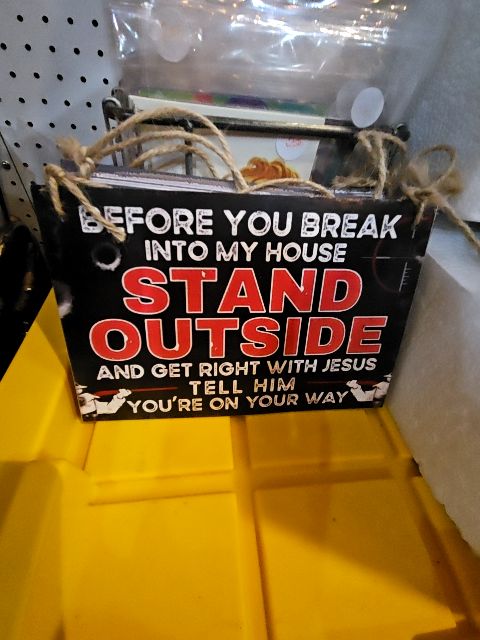 Wooden hanging signs