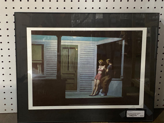 #88 SUMMER EVENING EDWARD HOPPER FRAMED WALL ART