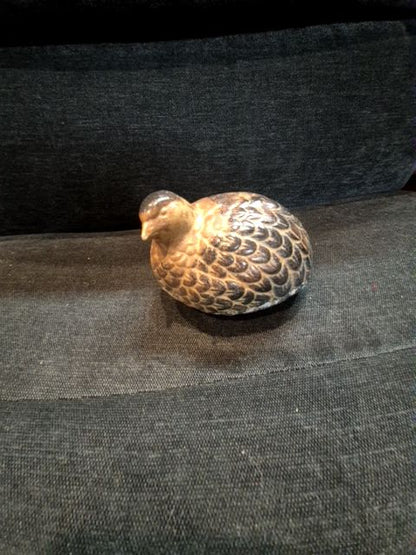 Quail pottery Figurine
