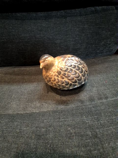 Quail pottery Figurine
