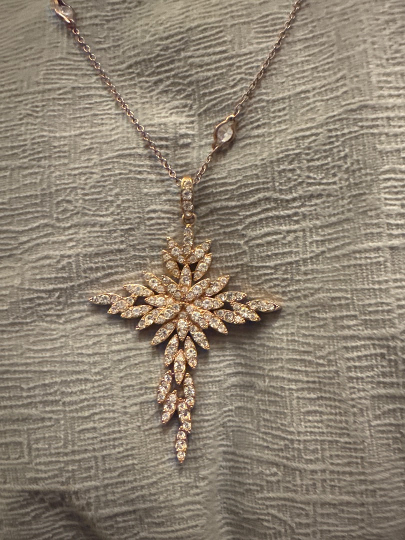 Rose gold star rhinestone set