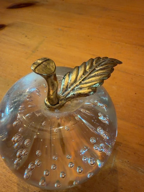 Vintage art glass paperweight