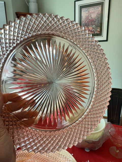 Pink Anchor Hocking Pink miss america