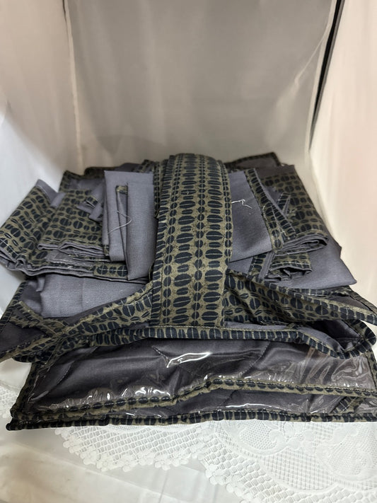Gray African made Table items