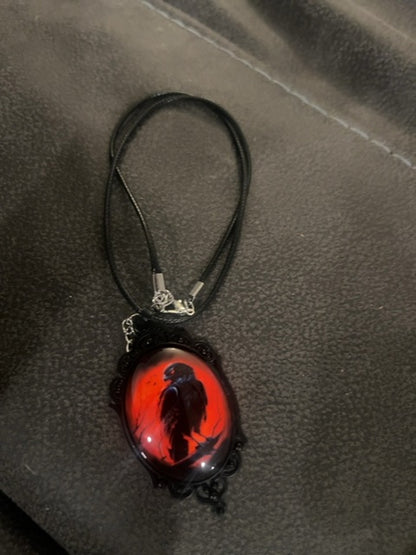 Raven necklace