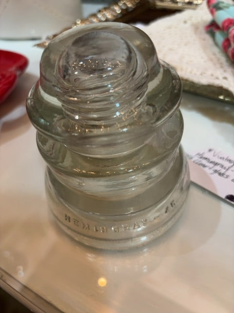 Hemmingray -45 clear glass insulator