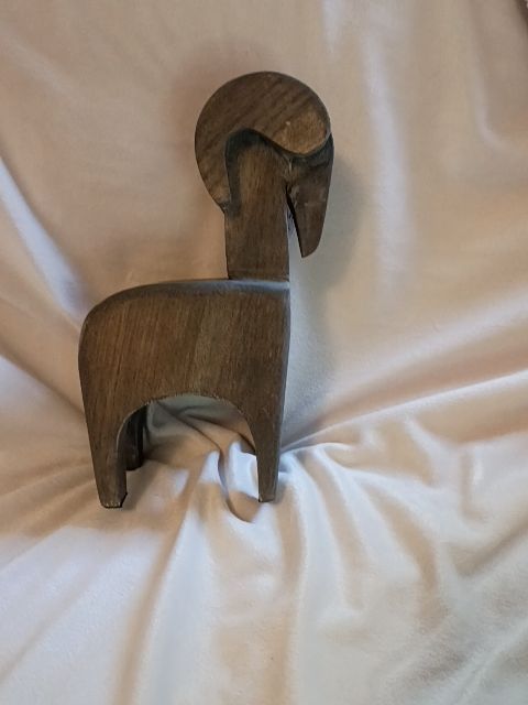 Rustic Wood Ram 5" x 10"