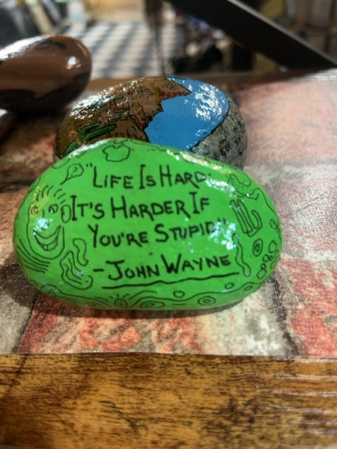 Hand painted Paper weight, 2x3