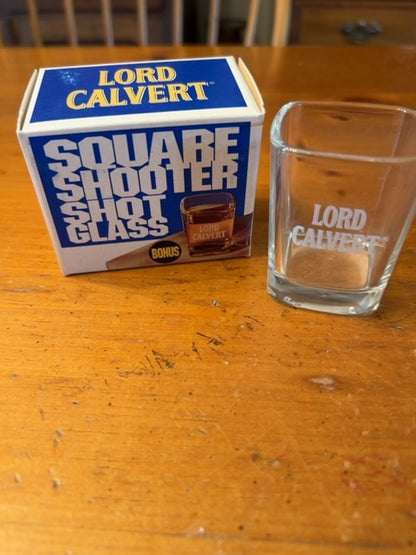 Lord Calvert square shot glass