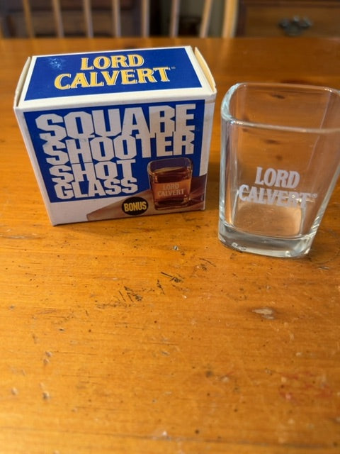 Lord Calvert square shot glass