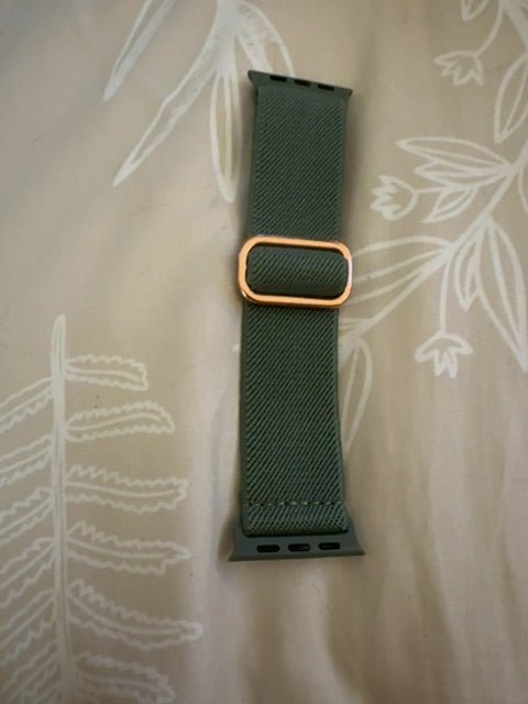 Green apple watch band