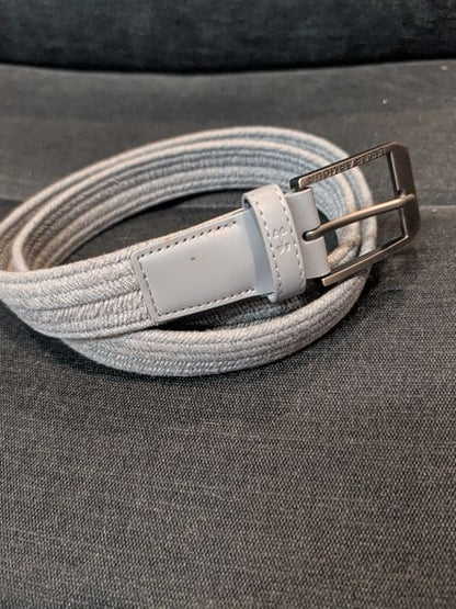 Grey under armour braided belt