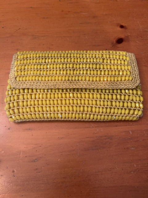 Yellow  Vintage Italian Clutch
