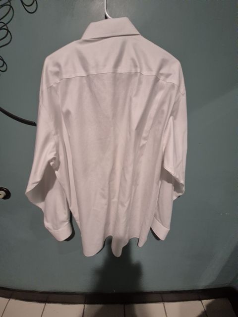 White Jos. A Bank 100% Cotton Dress Shirt, 17 1/2 -35