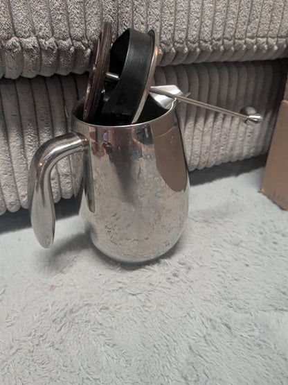 French Press Bodum Coffee Maker Double Wall Stainless Steel, 8"