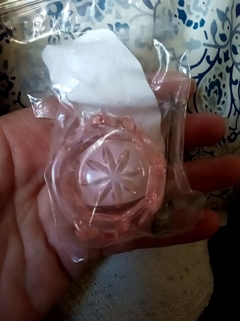 Madame Jumel whiting rare salt cellar with sterling spoon