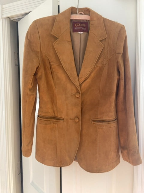 Vintage tan suede jacket size M